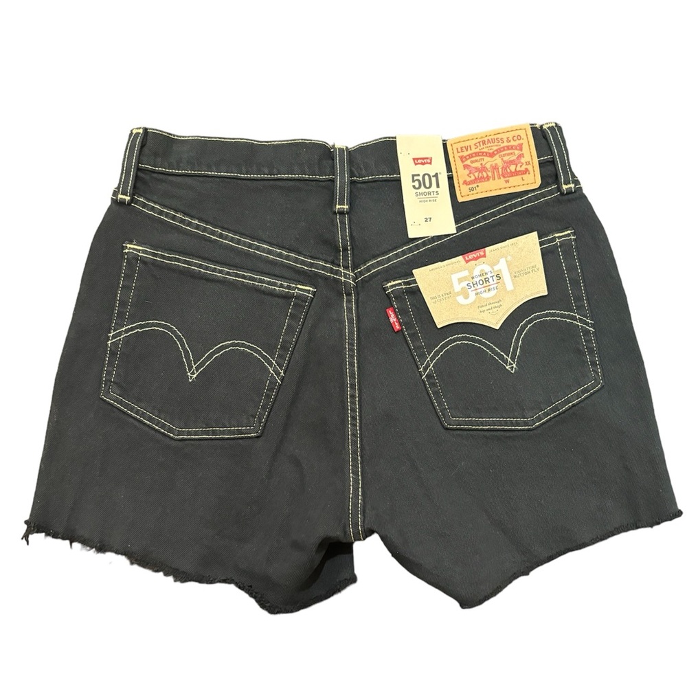 Levi’s NWT Women’s 501 High Rise Jean Shorts Size 27 Black